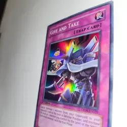 Lightly Played Give and Take - DP08-EN029 - Super Rare - 1st Edition - YuGiOh - Image 2