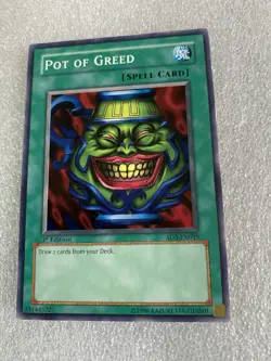Yu-gi-oh - Pot of Greed SD3-EN019 1st Edition Common-Never Played! - Image 2