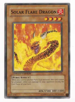 YU-GI-OH SOLAR FLARE DRAGON LIMITED COMMON NM/MINT GLD1-EN019 - Image 1