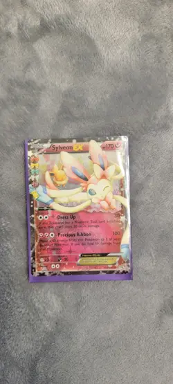 SHINY Sylveon EX RC21/RC32 Radiant Collection Secret Rare Pokemon Card - Image 3