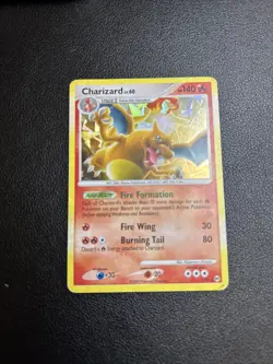 Pokemon TCG Charizard LV.60 Platinum Arceus Holo Rare Card 1/99 - Cracked Ice - Image 1