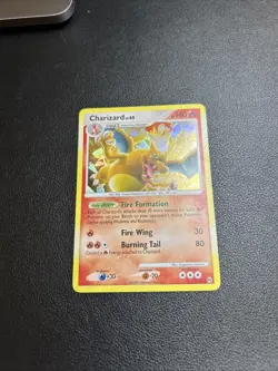 Pokemon TCG Charizard LV.60 Platinum Arceus Holo Rare Card 1/99 - Cracked Ice - Image 1