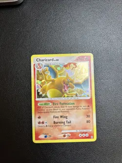 Pokemon TCG Charizard LV.60 Platinum Arceus Holo Rare Card 1/99 - Cracked Ice - Image 3