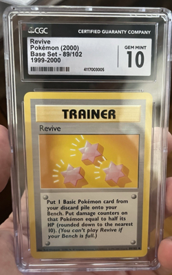 CGC 10 REVIVE - 89/102 - Base Set - 4th Print - 1999-2000 - Pokemon Card - Image 1