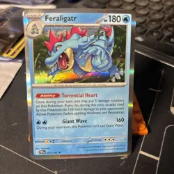 Feraligatr 041/162 Holo Rare Scarlet & Violet Temporal Forces NM Pokemon card - Image 1
