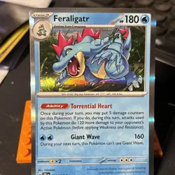 Feraligatr 041/162 Holo Rare Scarlet & Violet Temporal Forces NM Pokemon card - Image 2