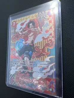 One Piece TCG Portgas D. Ace SP SR Alternative Art Card OP02-013 English Edition - Image 2