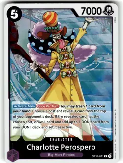 One Piece A Fist of Divine Speed Card OP11-071 Charlotte Perospero - Image 1
