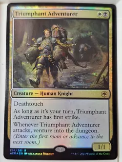 Triumphant Adventurer- FOIL Adventures in the Forgotten- Magic the Gathering MTG - Image 1