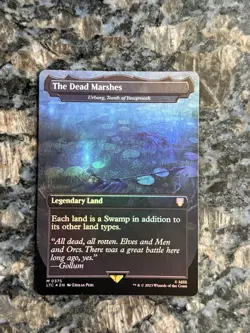 The Dead Marshes Urborg Tomb Of Yawgmoth LoTR Nm Foil Borderless MTG - Image 1