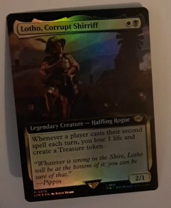 Lotho, Corrupt Shirriff EXT FOIL LOTR Lord of the Rings MTG Magic the Gathering - Image 1