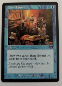Magic Mtg Odyssey Careful Study near mint - Image 1