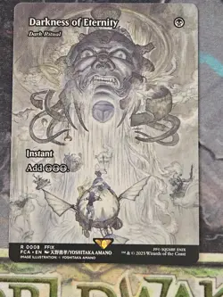 DARKNESS OF ETERNITY (Dark Ritual) MTG NM-M Final Fantasy FCA 0008 Rare - Image 1