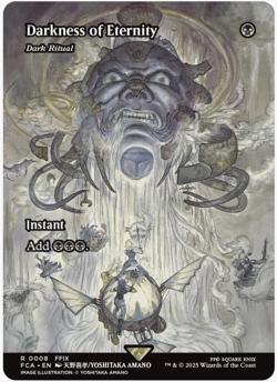 DARKNESS OF ETERNITY (Dark Ritual) mtg NM-M Final Fantasy FCA 0008 Rare - Image 1