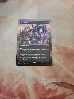 No Mercy Borderless Foil Dominaria Remastered MTG NM - Image 1