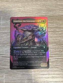 Slimefoot, the Stowaway (Borderless) #686 (Foil) NM Commander Masters Magic MTG - Image 1