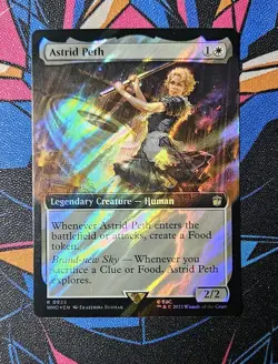 Astrid Peth NM Extended Art Surge Foil MTG Universes Beyond Doctor Who Unplayed - Image 1