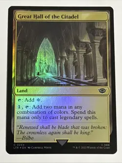 MTG Lord of the Rings Great Hall of the Citadel Foil 0254 NM - Image 1
