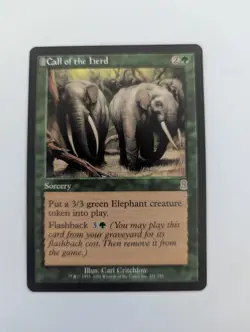 Magic Mtg Odyssey Call of the Herd near mint - Image 1