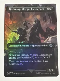 MTG Lord of the Rings Gothmog, Morgul Lieutenant Borderless Foil 0429 NM - Image 1