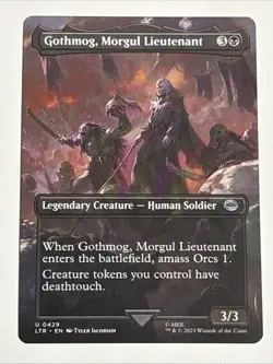 MTG Lord of the Rings Gothmog, Morgul Lieutenant Borderless 0429 NM - Image 1