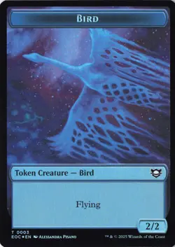 Bird // Pest Double-Sided Token - Commander: Edge of Eternities Foil EOC MTG - Image 1