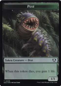 Bird // Pest Double-Sided Token - Commander: Edge of Eternities Foil EOC MTG - Image 2