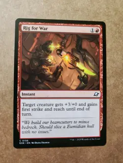 Rig for War - 0156 - Edge of Eternities - MTG MAGIC Combine Ship 1-10 $4.88 - Image 1