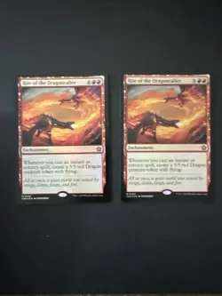 2X Rite of The Dragoncaller Foundations Foil Magic MTG - Image 1