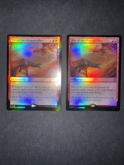 2X Rite of The Dragoncaller Foundations Foil Magic MTG - Image 3
