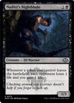 Nadier's Nightblade Modern Horizons 3 275 NM MTG - Image 1