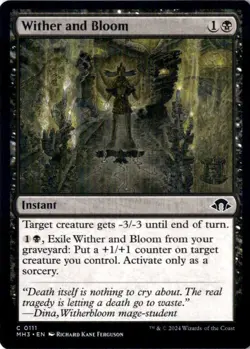 Wither and Bloom Modern Horizons 3 111 NM MTG - Image 1
