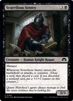 Scurrilous Sentry Modern Horizons 3 108 NM MTG - Image 1