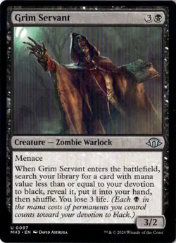 Grim Servant Modern Horizons 3 97 NM MTG - Image 1