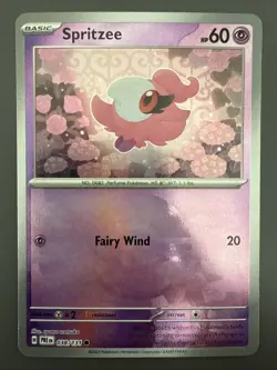 Spritzee (Poke Ball Pattern) 038/131 Prismatic Evolutions Holo Pokemon TCG - NM - Image 1
