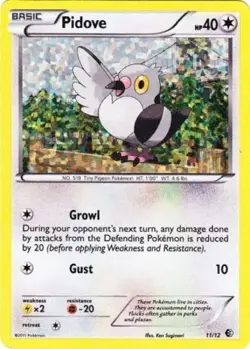 Pokemon PKM Pidove - 11/12 - McDonald's Promo 2011 - Holo (McDonald's Collection - Image 1