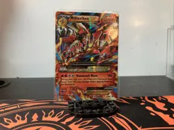 Pokemon M Blaziken EX Black Star Promo XY86 Ultra Holo Rare LP - Image 1