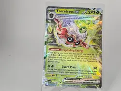 Pokemon Forretress ex 002/091 Paldean Fates Scarlet & Violet Double Rare - Image 1