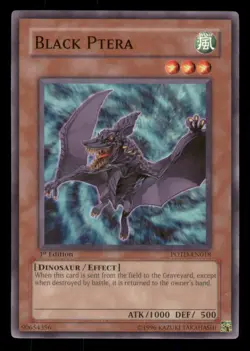 Yugioh Black Ptera #POTD-EN018 Power of the Duelist LP - Image 1