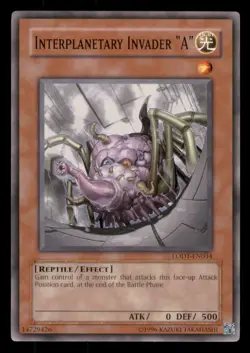 Yugioh Interplanetary Invader 'A' #LODT-EN034 Light of Destruction LP - Image 1