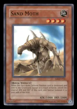Yugioh Sand Moth #SOI-EN032 Shadow of Infinity LP - Image 1