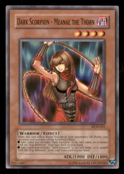 Yugioh Dark Scorpion - Meanae the Thorn #DCR-061 Dark Crisis LP - Image 1