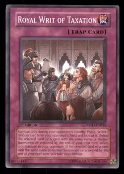 Yugioh Royal Writ of Taxation #POTD-EN054 Power of the Duelist LP - Image 1