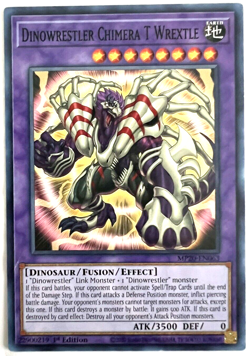 YuGiOh! - Dinowrestler Chimera T Wrextle - MP20-EN063 - 1st Edition - Common - Image 1