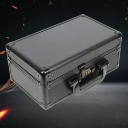 Trading Card Storage Box Carrying Case with Dividers Portable Lockable Keeper - Image 1