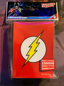 Ultra Pro The Flash Justice League Card Sleeves Deck Protectors 65 Count - Image 1