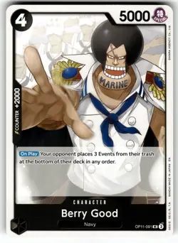 One Piece A Fist of Divine Speed Card OP11-091 Berry Good - Image 1