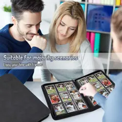 Trading Card Binder PU Leather 540 Pocket Waterproof Collectible Album - Image 4