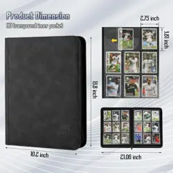 Trading Card Binder PU Leather 540 Pocket Waterproof Collectible Album - Image 5