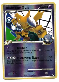 Pokemon Card: Alakazam REVERSE HOLO 38/111 Platinum Rising Rivals Set Rare! - Image 1
